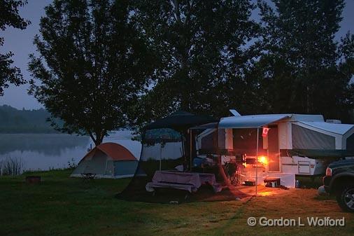 A Campsite In First Light_05451.jpg - Photographed near Lindsay, Ontario, Canada.